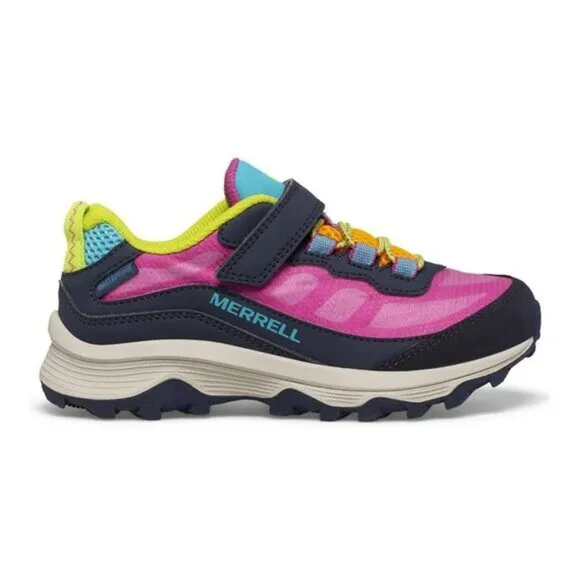 Merrell Kids Moab Speed Low A/C Waterproof (Little Kid/Big Kid) Navy/Multi