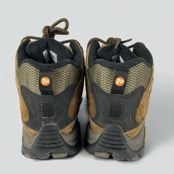 MERRELL Men Moab 3 Mid Waterproof Shoes Earth Hiking Shoes J035839 Mens Size 9 M