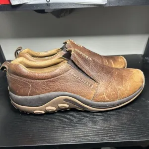 Merrell Men's Jungle Moc Crafted Leather Slip-On Shoes- Brown Size 15 J003087