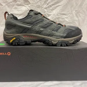 Merrell Moab 2 Vent Beluga Gray Leather Hiking Trail Shoes J06015 Men’s Size 9