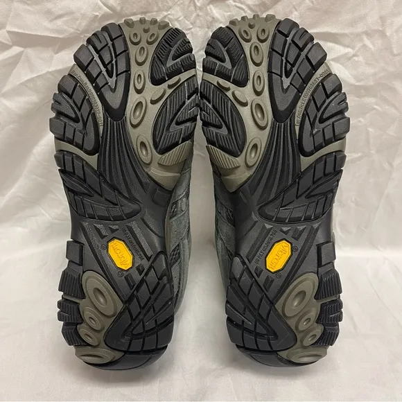 Merrell Moab 2 Vent Beluga Gray Leather Hiking Trail Shoes J06015 Men’s Size 9