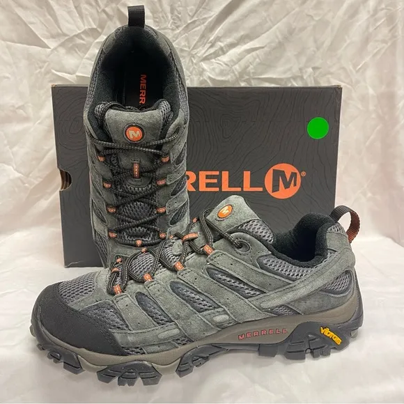 Merrell Moab 2 Vent Beluga Gray Leather Hiking Trail Shoes J06015 Men’s Size 9