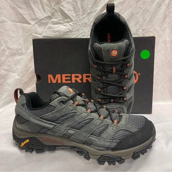 Merrell Moab 2 Vent Beluga Gray Leather Hiking Trail Shoes J06015 Men’s Size 9