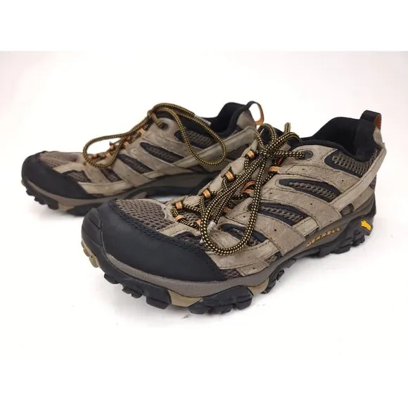 Merrell Moab 2 Ventilator Mens 10 Walnut Hiking Trail Low Top Shoes J06011
