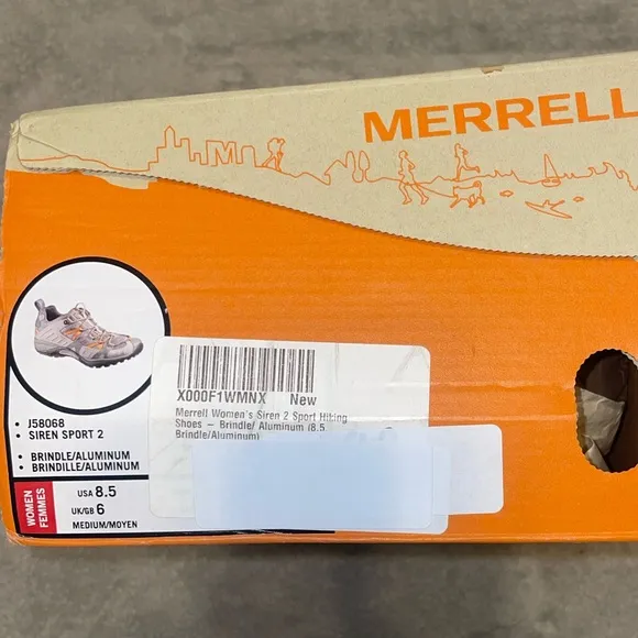 Merrell - Siren Sport 2 / Hiking Shoe / J158068 /Brindle Aluminum/size: 8.5 /NWB