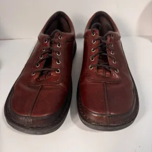 MERRELL SOJOURN BROWN LEATHER MENS size 9 OXFORD SHOES CAMPING outdoor