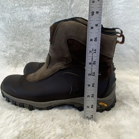 Merrell Vibram Thermo Juneau Boots Insulated Waterproof Zip Brown Size 12 Zip