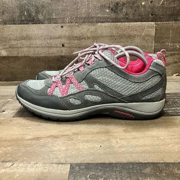 Merrell Women’s Size 11 Hiking Shoes Grey Castle Rock Vivacious Outdoor Sneakers