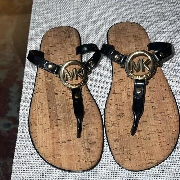 Michael Kors black jelly, corks size6  (9inches) ,,see photos