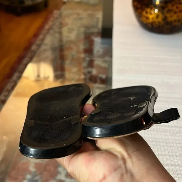 Michael Kors black jelly, corks size6  (9inches) ,,see photos