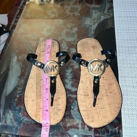 Michael Kors black jelly, corks size6  (9inches) ,,see photos