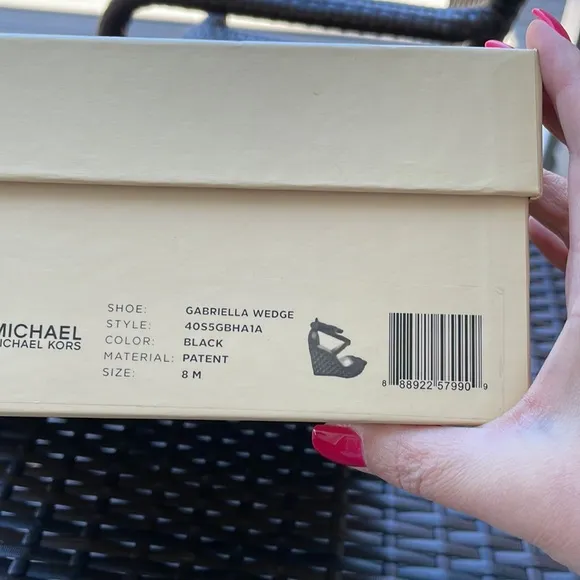 Michael Kors Black Patent Sandals