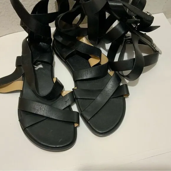 Michael Kors Darby Gladiator Sandals black 7.5 M