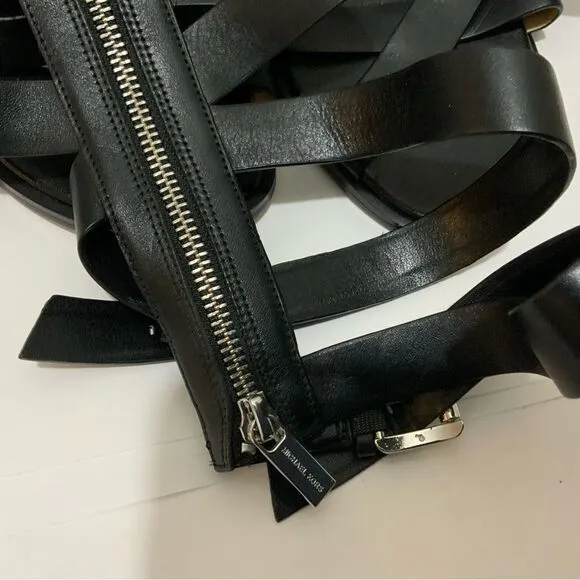 Michael Kors Darby Gladiator Sandals black 7.5 M