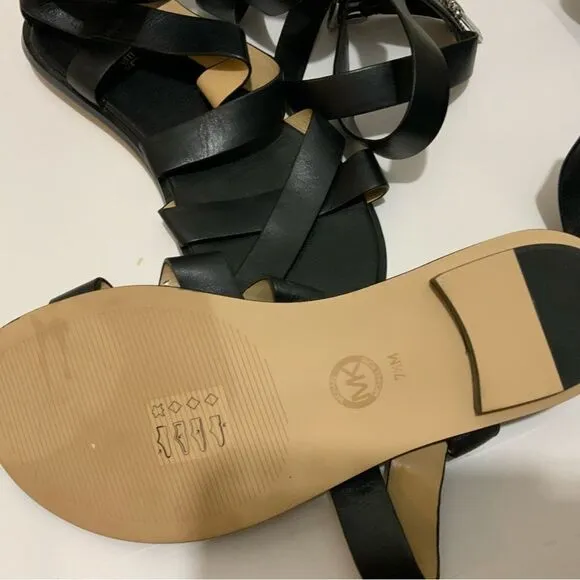 Michael Kors Darby Gladiator Sandals black 7.5 M