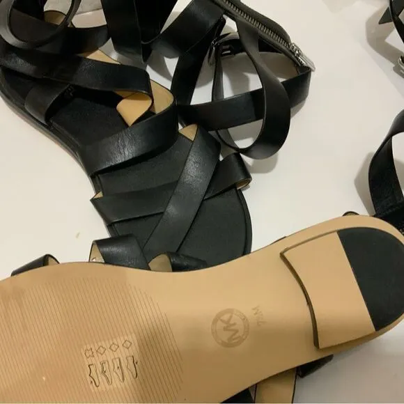 Michael Kors Darby Gladiator Sandals black 7.5 M