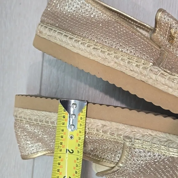 Michael Michael Kors  KendricGlitter Espadrille Platform Loafer  shoes 9.5M