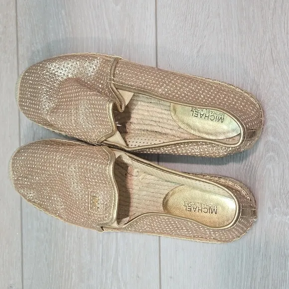 Michael Michael Kors  KendricGlitter Espadrille Platform Loafer  shoes 9.5M