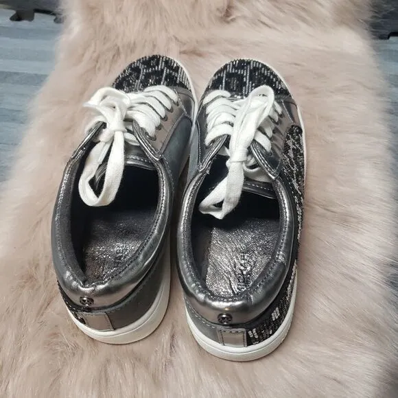 Michael Kors Jem Lyla Black/Pewter Girls Shoes