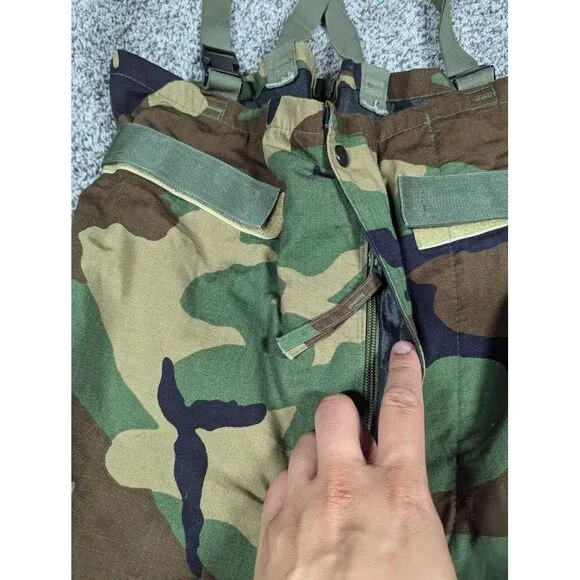 Military Chemical Protective Overgarment Mens Medium Camo‎ Overalls Y2K 32x30