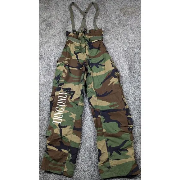 Military Chemical Protective Overgarment Mens Medium Camo‎ Overalls Y2K 32x30
