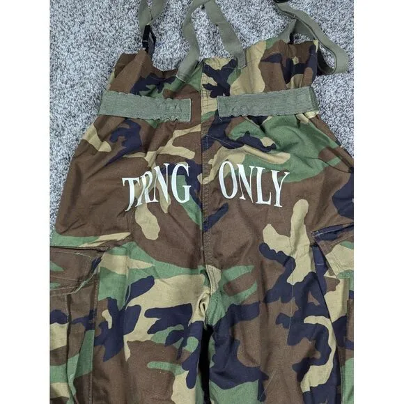 Military Chemical Protective Overgarment Mens Medium Camo‎ Overalls Y2K 32x30