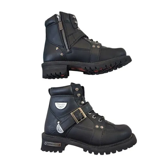 Milwaukee Motorcycle Men's Black Road Captain Boots SZ 7