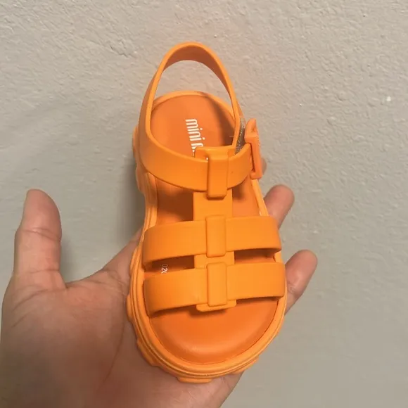 Mini Melissa Kids' Orange Sandals