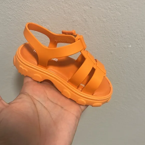 Mini Melissa Kids' Orange Sandals