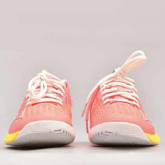 MIZUNO WOMEN'S WAVE EXCEED TOUR 5 TENNIS SHOES SIZE 8 PINK WHITE