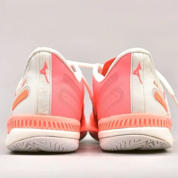 MIZUNO WOMEN'S WAVE EXCEED TOUR 5 TENNIS SHOES SIZE 8 PINK WHITE