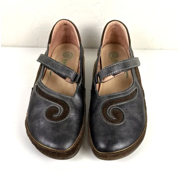Naot Matai Black Brown Mary Jane's Women's Size 39/8.5 Comfort Shoes APMA