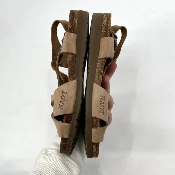 NAOT tan sandals