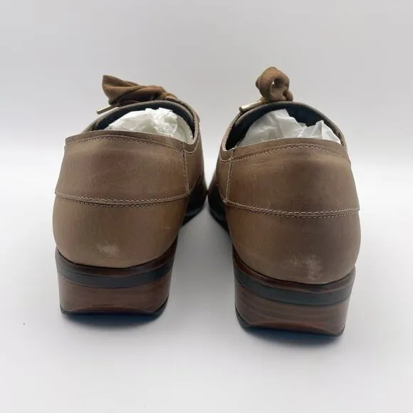 Naot Women's Blizzard Oxford Shoes Size US 8 EU 39 Brown Leather NIB