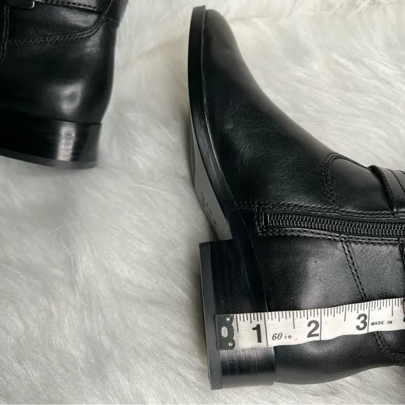 Naturalizer Reid High Shaft Boots Wide Calf Black Size 4.5M