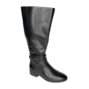 Naturalizer Reid High Shaft Boots Wide Calf Black Size 4.5M