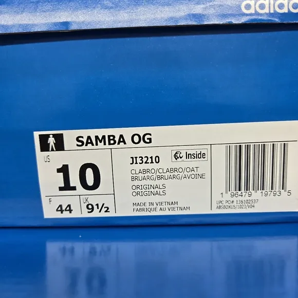 New adidas Samba OG Clay Brown Oat Men's Suede Shoes Size 10