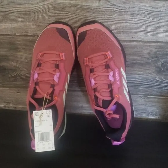 New Adidas Terrex AX4 Pink Purple Continetial Hiking Sneakers