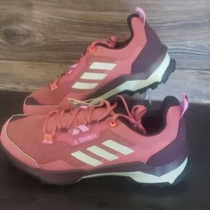 New Adidas Terrex AX4 Pink Purple Continetial Hiking Sneakers