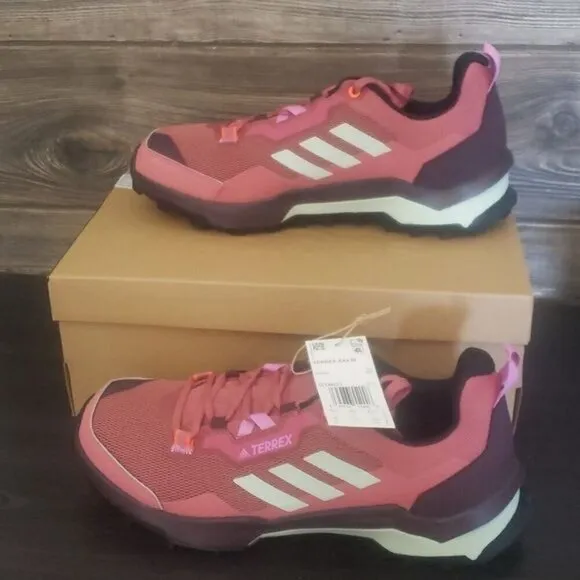 New Adidas Terrex AX4 Pink Purple Continetial Hiking Sneakers