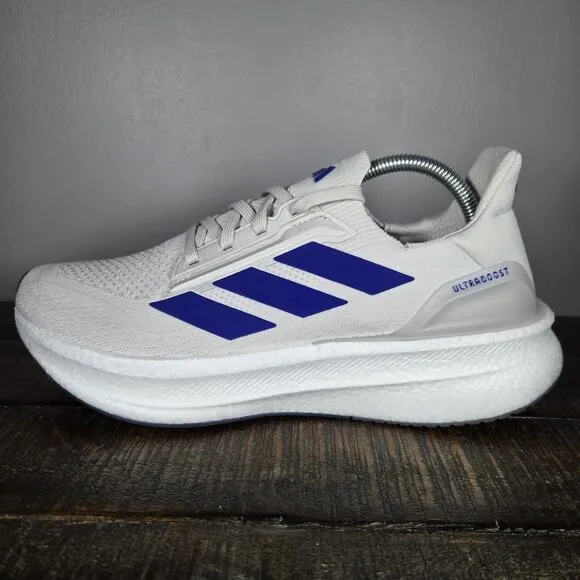 NEW Adidas Ultraboost 5X Mens Size 9.5 Running Shoes Cloud White Blue JS3516