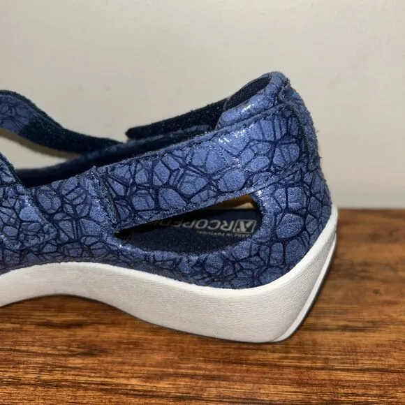 NEW Arcopedico Women's Mary Jane Shoes Liho Blue Size EU 37 US 6.5