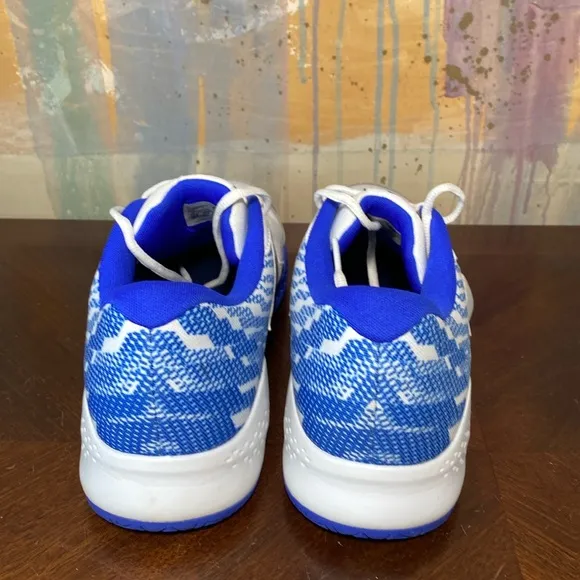New Balance 696 V3 All Court  White Blue Tennis Trainer shoes Mens 12 Wide