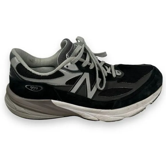 New Balance 990 Running Shoes Men’s 13 2E EE Wide Black WhiteGray Sneakers