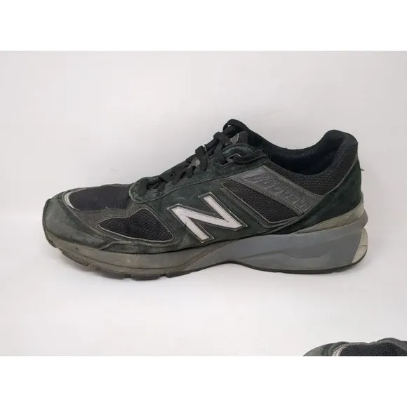 New Balance‎ 990 v5 Black Suede Shoes Men Size 11 2E Wide EE M990BK5 USA In Made