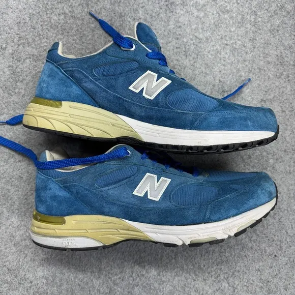New Balance 993 Blue Suede Mesh Shoes Men's 12.5 2E Made in USA US993BL Y2K