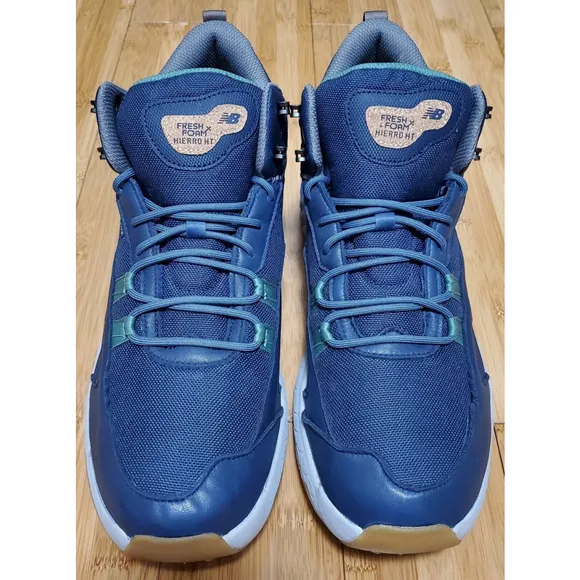 New Balance Men Sz 12 Fresh Foam X Hierro Mid Goretex Blue Hiking Shoes MTHIMCTE