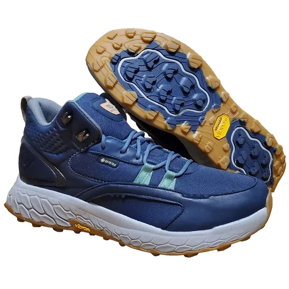 New Balance Men Sz 12 Fresh Foam X Hierro Mid Goretex Blue Hiking Shoes MTHIMCTE