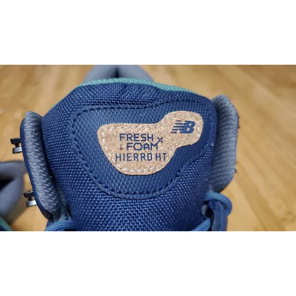 New Balance Men Sz 12 Fresh Foam X Hierro Mid Goretex Blue Hiking Shoes MTHIMCTE