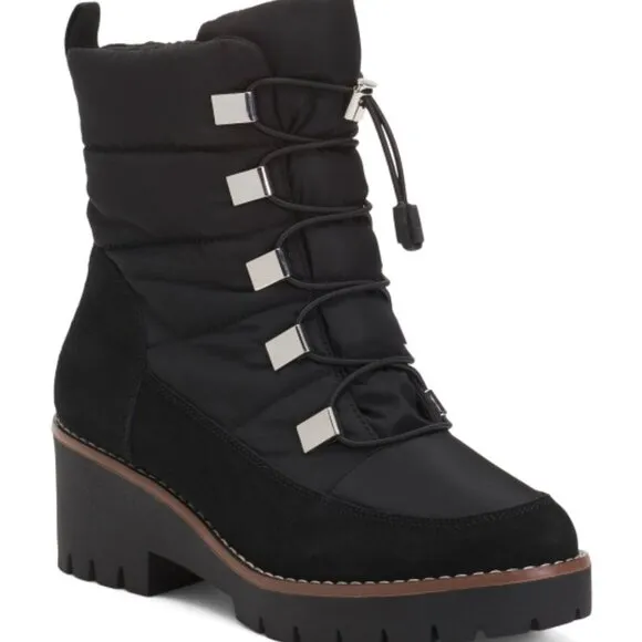 NEW BLONDO Suede Daylor Waterproof Boots black for women 127mn